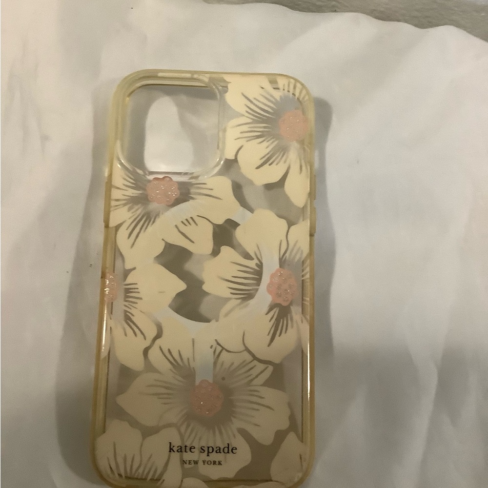 Kate Spade Cream and Pink Floral Phone Case